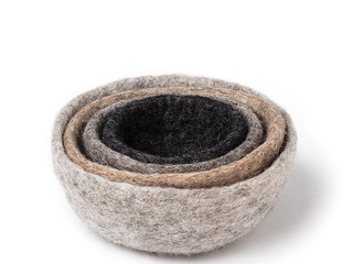 Nesting Bowls - Set of 4 - Taupe Product Image