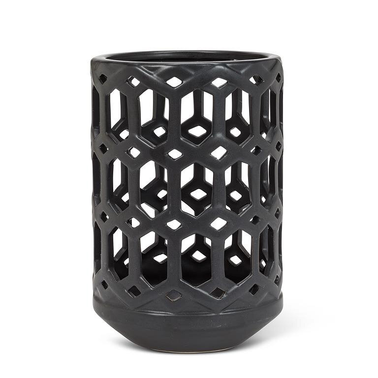 Openwork Lantern - Matte Black Product Image