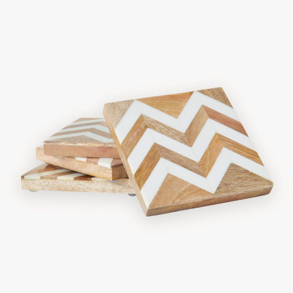 Wooden Coaster with Resin Finish Product Image