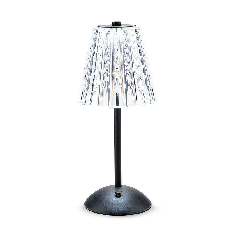 Crystal Shade LED Table Light - Black Product Image