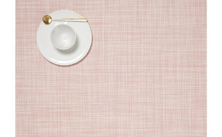 Mini Basketweave Placemat 14x19in - Blush Product Image