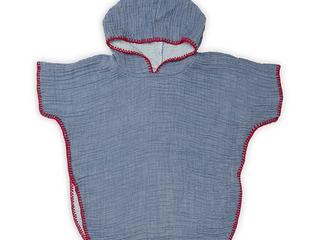 Crinkle Kids Poncho - Denim 3-7 yr Product Image