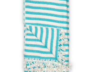 Turkish Towel - Zebra Bamboo - Blue Product Image