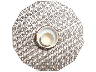 Kaleidoscope Round Placemat - Gunmetal Product Image