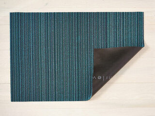 Skinny Stripe Shag Mat 36x60in - Turquoise Product Image